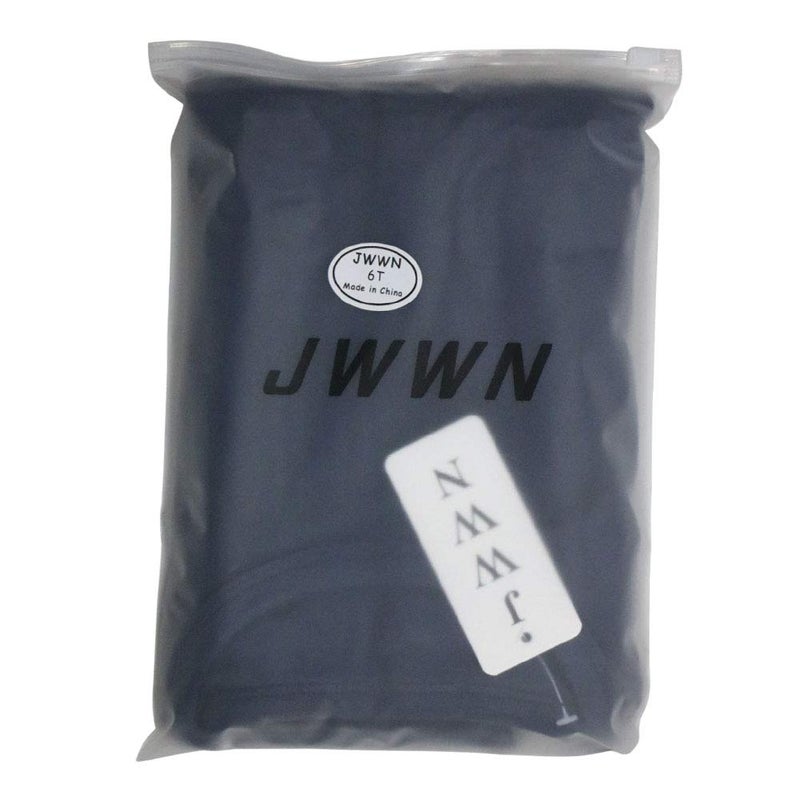 JWWN مجموعة ملابس داخلية حرارية للأطفال الصغار من JWWN - 2 قطعة بأكمام قصيرة وسروال بيجامة دافئة (أزرق داكن، 6T) - Image 4